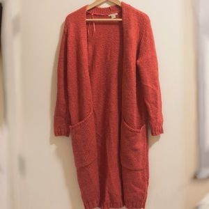 Coral Maxi Cardigan